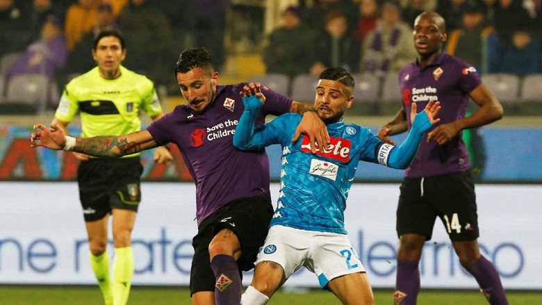 Hasil Liga Italia: Napoli Diredam Fiorentina