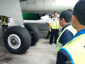 Otoritas Bandara Hasanuddin Temukan Ban Pesawat Tak Terganjal saat Parkir
