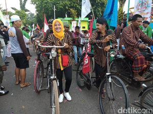 12 Ribu Onthelis Ngonthel Bareng di Sidoarjo Pecahkan Rekor Leprid
