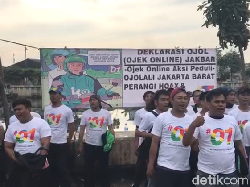 Driver Ojek Online Ojolali Dukung Jokowi-Maruf Amin