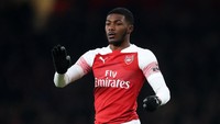 Ainsley Maitland-Niles tampil oke saat Arsenal mengalahkan Huddersfield Town. Dia menyumbangkan satu assist pada gol Alexandre Lacazette. (Foto: Catherine Ivill/Getty Images)