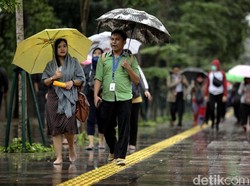 Jakbar, Jaksel, dan Jaktim Diprediksi Hujan Hari Ini