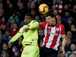 Meski minim dalam penguasaan bola, Bilbao banyak menebar ancaman bagi Barcelona. Reuters/Vincent West.