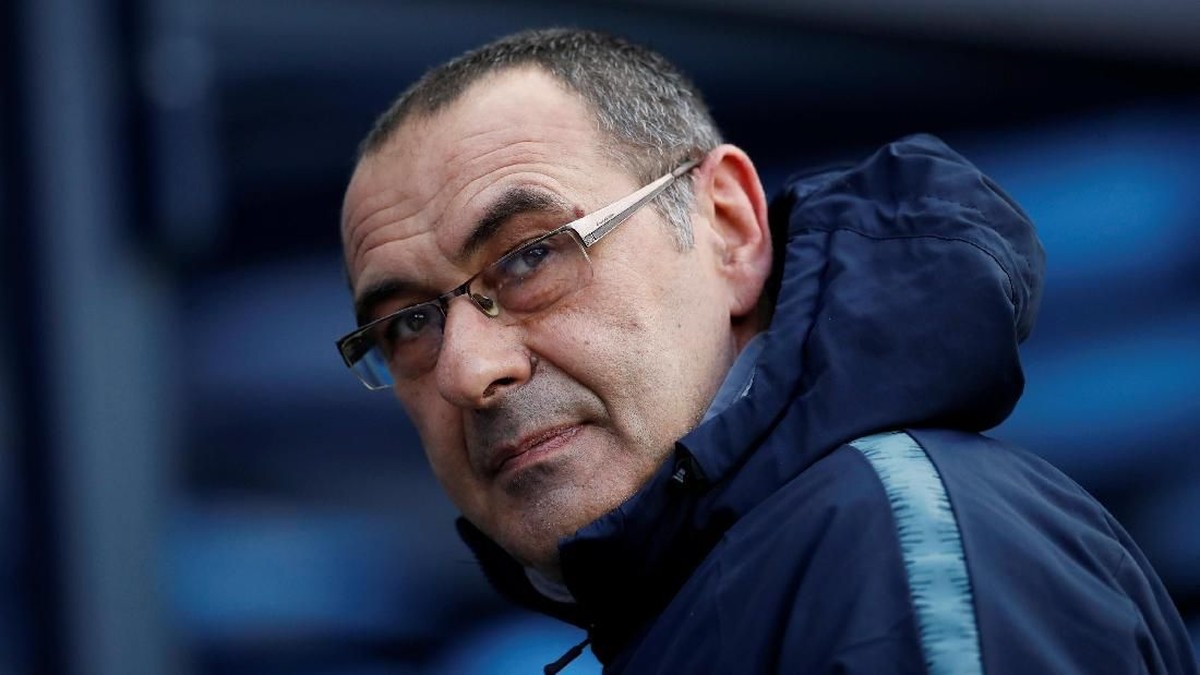 Manajer Chelsea Maurizio Sarri. (Foto: Carl Recine/Reuters)