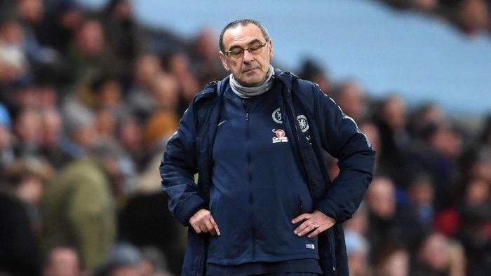 Pelatih Chelsea, Maurizio Sarri. (Foto: Laurence Griffiths/Getty Images) Pelatih Chelsea, Maurizio Sarri. (Foto: Laurence Griffiths/Getty Images)