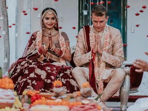 Foto: Pernikahan Mewah Selebgram India, Ganti Baju Pengantin 9 Kali