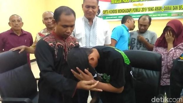Guru dan muridnya sudah saling memaafkan