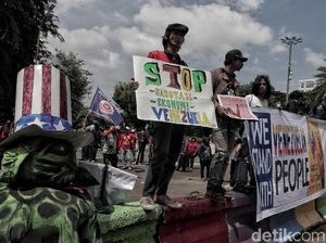 Venezuela Krisis, Kedubes AS di Jakarta Jadi Sasaran Demonstran
