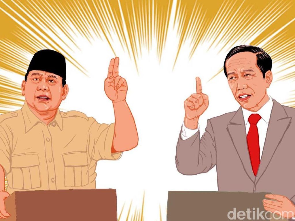 Elektabilitas Jokowi vs Prabowo di Hari Terakhir Kampanye Elektabilitas Jokowi vs Prabowo di Hari Terakhir Kampanye