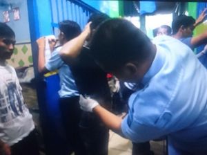 Mencekamnya Suasana Saat Tim Kobra Geruduk Lapas Narkotika Lampung
