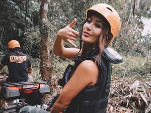Foto: Gaya Cantik Maria Selena Bertualang di Bali