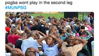 Fans MU mungkin gelisah karena Paul Pogba diganjar kartu merah dan bakal absen di leg kedua. (Foto: istimewa)