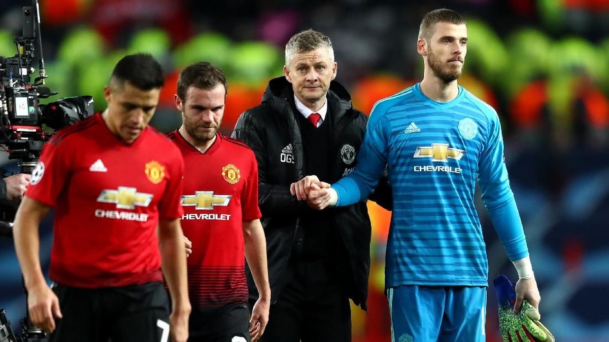 Manchester United takluk dari Paris Saint-Germain di Old Trafford. (Foto: Michael Steele/Getty Images)