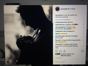 Gendong Putrinya, Hamish Daud Kehilangan Kata-kata