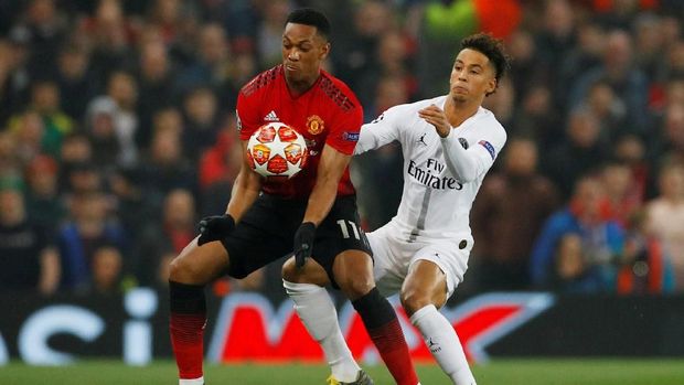 Man United hany menciptakan satu tembakan tepat sasaran saat melawan PSG.