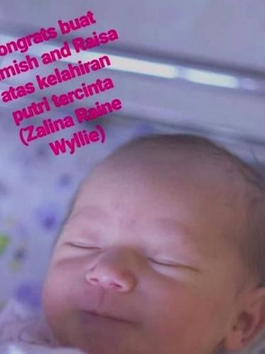 Arti Nama Anak Pertama Raisa, Zalina Raine Wyllie