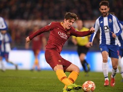 Gol untuk Roma tercipta di menit ke-70 saat Zaniolo berhasil memanfaatkan umpan Dzeko dan merobek gawang Porto. Roma unggul 1-0. Alberto Lingria/Reuters.