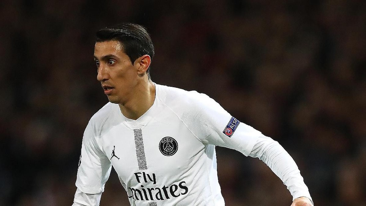 Angel di Maria bikin dua assist saat membantu PSG mengalahkan Manchester United di Old Trafford (Michael Steele/Getty Images)