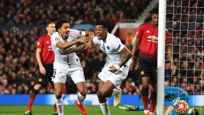 PSG menang 2-0 atas MU di Old Trafford. (Foto: Michael Regan/Getty Images) PSG menang 2-0 atas MU di Old Trafford. (Foto: Michael Regan/Getty Images)