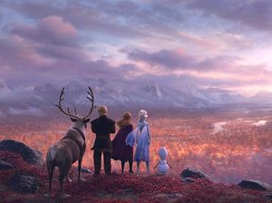 Elsa dan Anna Terjebak di Hutan di Poster Frozen 2 Elsa dan Anna Terjebak di Hutan di Poster Frozen 2