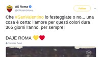 Terserah kalian semua merayakan atau tidak, satu yang pasti, cinta untuk AS Roma akan selamanya. Begitulah arti dari postingan Roma. (Foto: Istimewa)