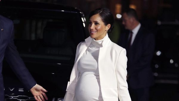 Foto: Perut Makin Buncit, Meghan Markle Memesona dengan Mantel Rp 14 Juta