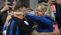 Mauro Icardi sampai dicabut ban kaptennya dan dia bahkan tidak mau ikut serta dalam tim yang terbang ke Austria untuk laga Liga Europa. (Emilio Andreoli/Getty Images)