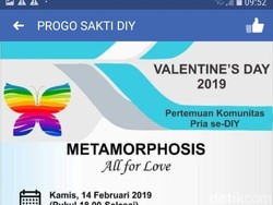 Polisi Cek Acara Valentine Komunitas Pria se-DIY: Akan Kami Tindak