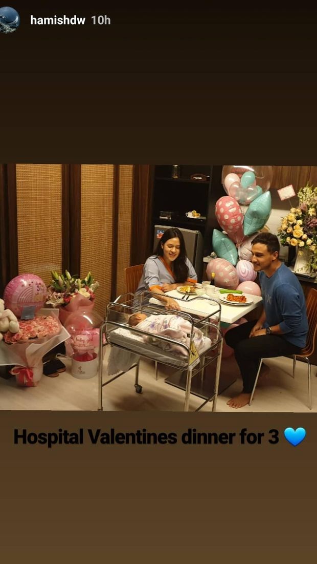 So Sweet! Raisa dan Hamish Rayakan Valentine Bareng Sang Putri