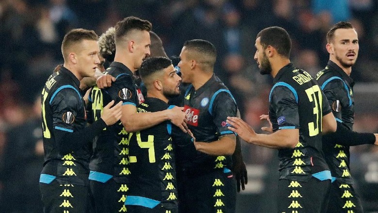 Hasil Liga Europa: Napoli Atasi FC Zurich 3-1