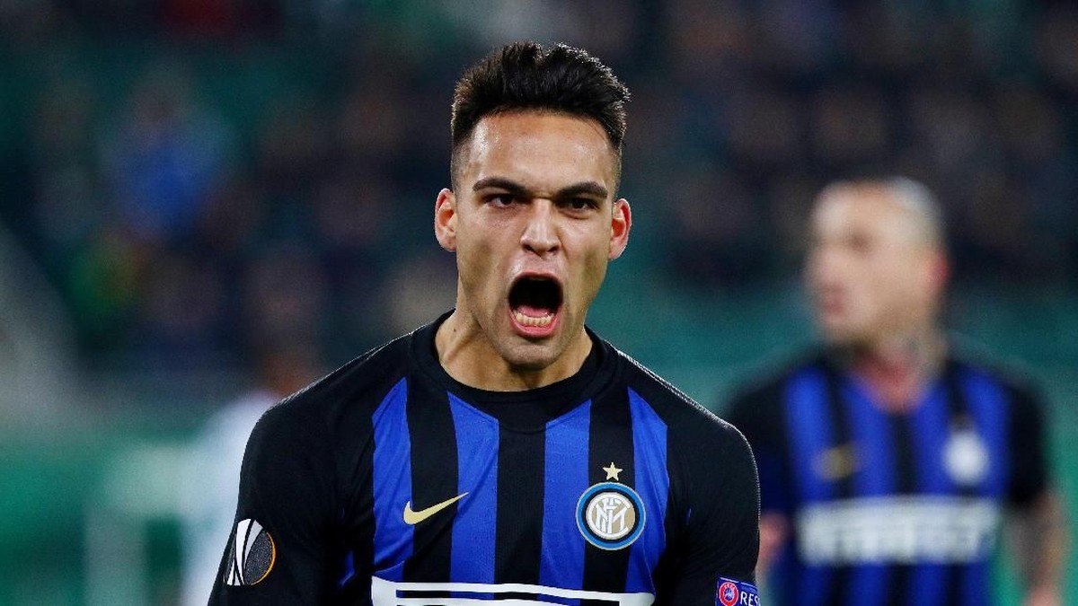 Gol tunggal Lautaro Martinez menangkan Inter Milan atas Rapid Vienna di leg pertama babak 32 besar Liga Europa. (Foto: Lisi Niesner/Reuters)