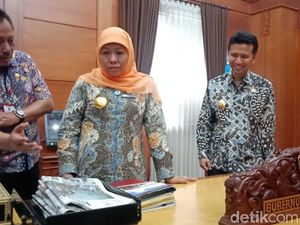 Masuk Kantor Baru, Khofifah Ingin Ada Operation Room Terkoneksi BNPB
