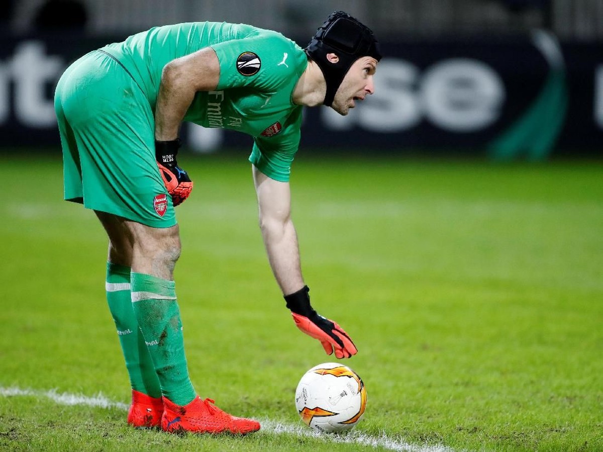 Pemain Arsenal, Petr Cech. (Foto: Vasily Fedosenko/Reurtes)