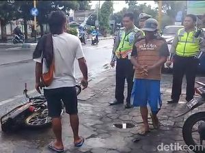 Video: Lagi-lagi Ada yang Ngamuk Ditilang, Motor Jadi Sasaran