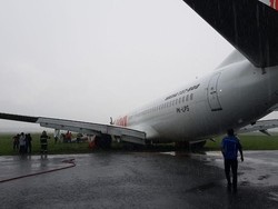 Lion Air yang Tergelincir di Pontianak Sudah Dievakuasi