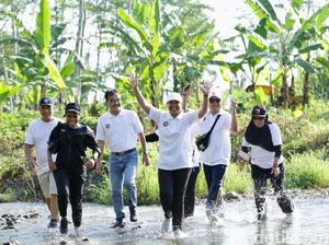 Lari di Kebun Cokelat bareng Menteri BUMN Rini Soemarno