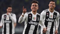 Dalam pertandingan di Allianz Stadium, Sabtu (16/2/2019), Juventus sudah unggul pada menit keenam. Paulo Dybala yang menjadi pencetak gol pertamanya. Tullio M. Puglia/Getty Images.