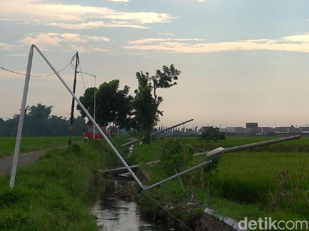 Puluhan Tiang Listrik Tumbang Dampak Hujan Disertai Angin Kencang Puluhan Tiang Listrik Tumbang Dampak Hujan Disertai Angin Kencang