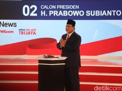 Prabowo Tepis Jokowi di Panggung Debat: Saya Bukan Pesimis, Saya Optimis!
