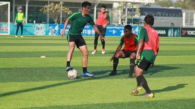 Timnas Indonesia U-22 waspadai bola-bola mati Kamboja.