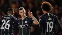 Phil Foden mengunci kemenangan City. Dia mencetak gol pada menit ke-89. (Foto: John Sibley/Action Images via Reuters)