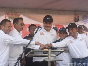 Komika Dodit Meriahkan Millenial Safety Road di Kediri