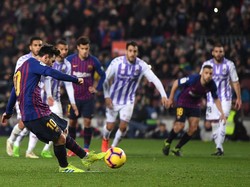 Hasil Liga Spanyol: Messi Dua Kali Penalti, Barcelona Atasi Valladolid