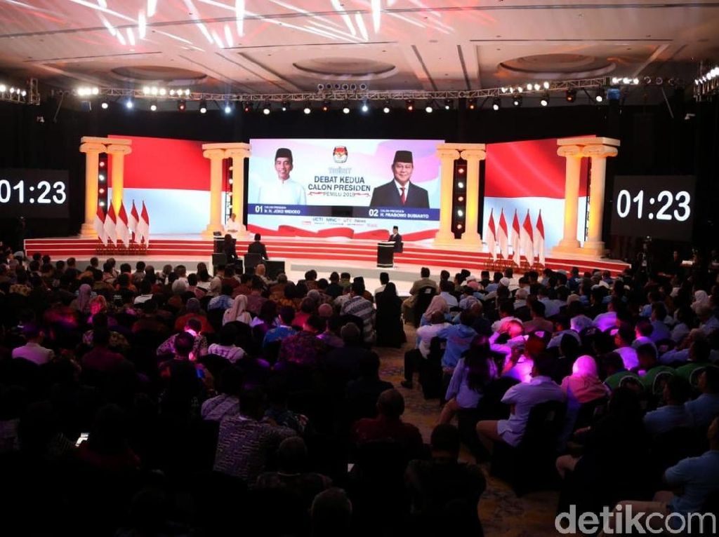 Kedua Pendukung Paslon Penuhi Arena Debat Kedua Kedua Pendukung Paslon Penuhi Arena Debat Kedua