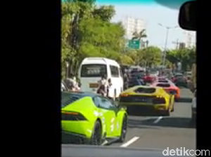 Ada Konvoi Lamborghini, Pengendara Lain Minggat
