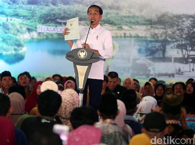 Jokowi Serahkan Ribuan Sertifikat Tanah di Banten