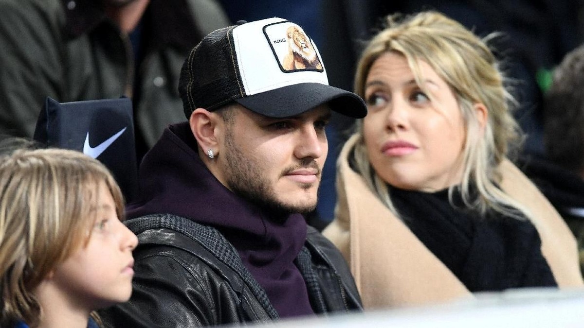 Mauro Icardi dan Wanda Nara. (Foto: Daniele Mascolo/Reuters)