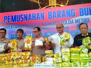 Polda Metro Jaya Musnahkan Sabu Seberat 127 Kg