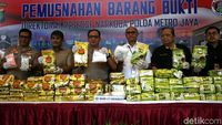 Kapolda Metro Jaya Musnahkan Barang Bukti Narkoba