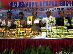 Kapolda Metro Jaya Musnahkan Barang Bukti Narkoba